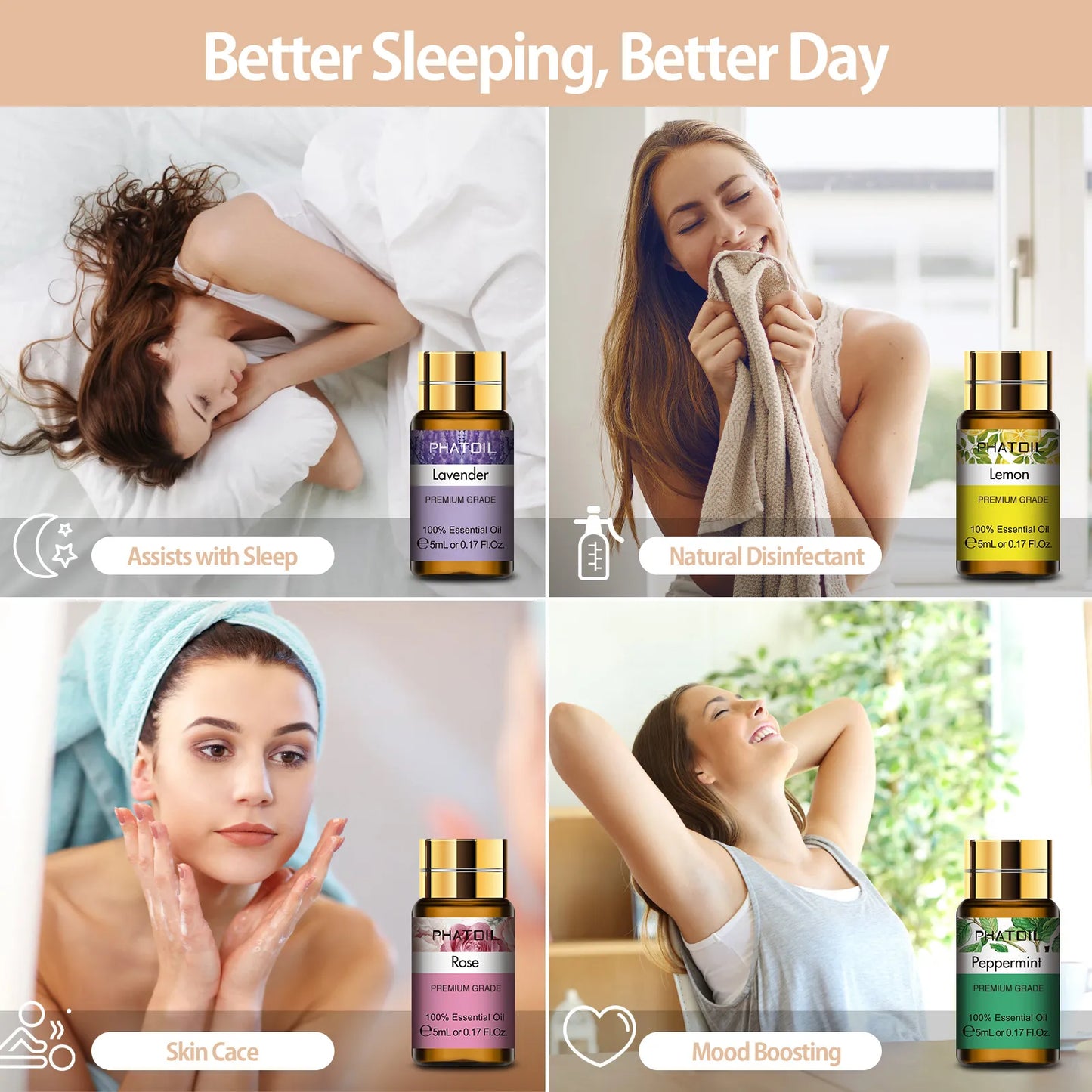 Pure Essential Oils (15pcs Set)