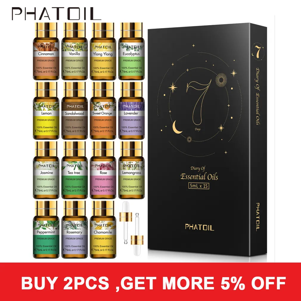 Pure Essential Oils (15pcs Set)