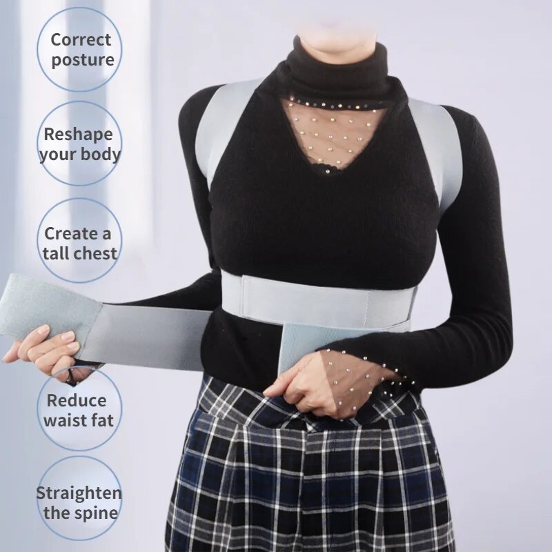 Posture Pro: Adjustable Alloy Bar Corrector