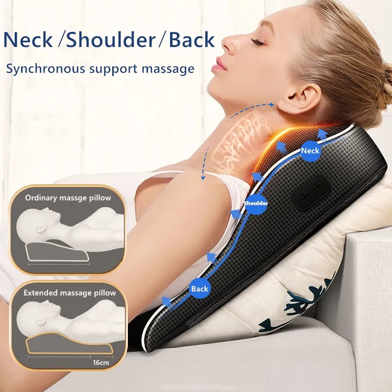 Electric Head / Neck Massager with Heating Function